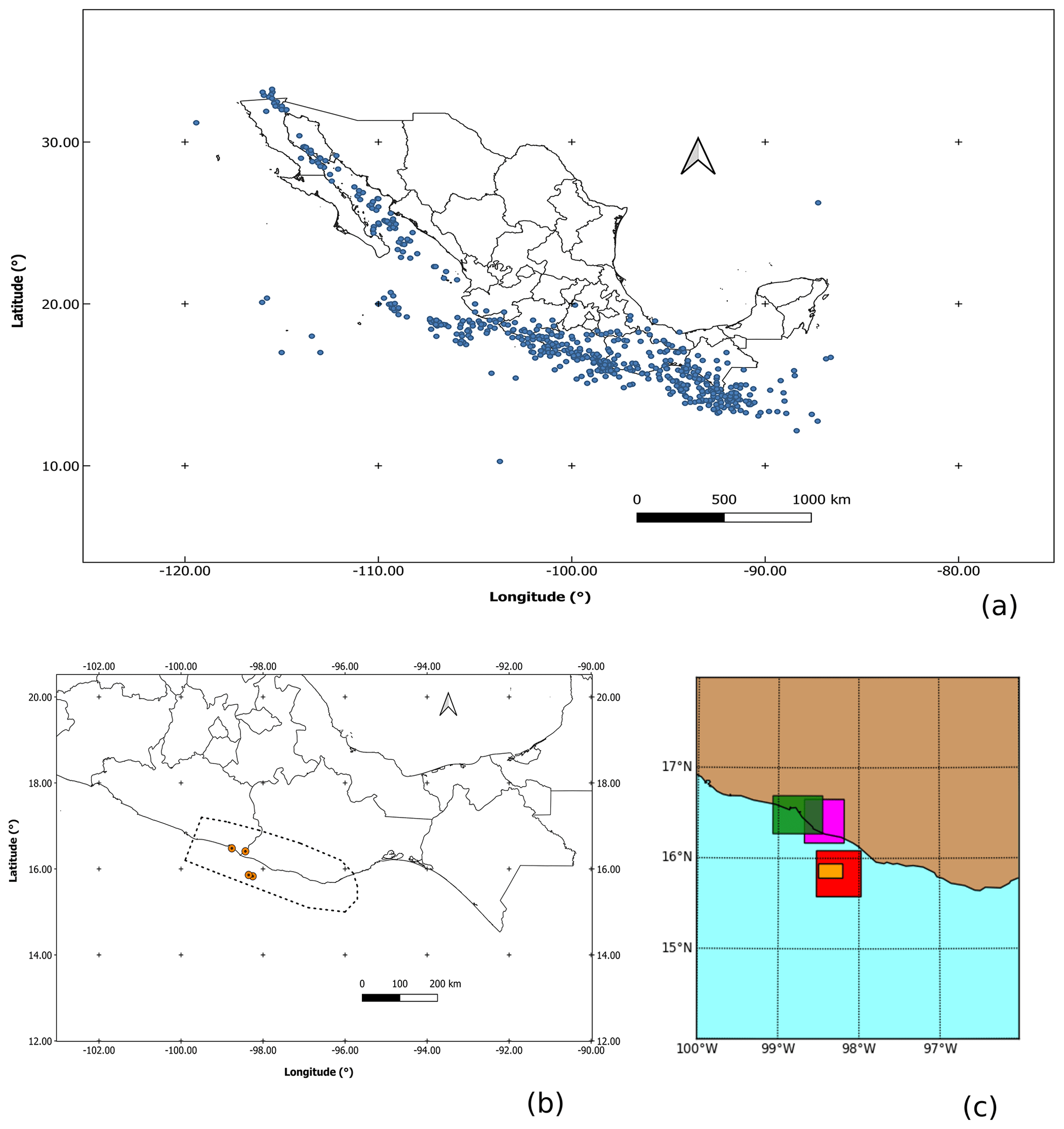 GMD Synthetic Seismicity Distribution In Guerrero Oaxaca Subduction GMD Synthetic Seismicity Distribution In Guerrero Oaxaca Subduction