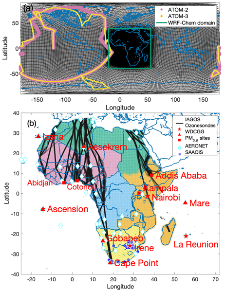 GMD - Relations - Application of the Multi-Scale Infrastructure for  Chemistry and Aerosols version 0 (MUSICAv0) for air quality research in  Africa